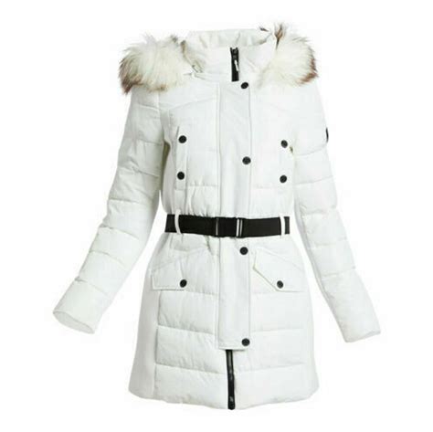 michael kors long white winter coat|Michael Kors winter coats women's.